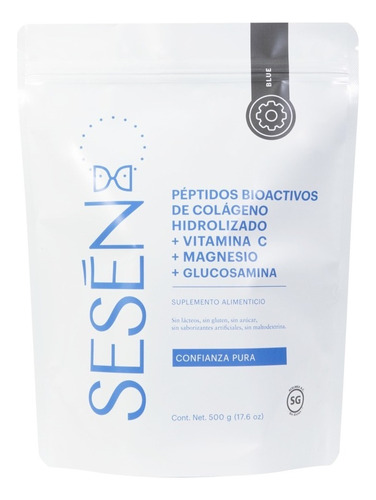 Sesen Blue Colageno+vitamina C+ Magnesio+glucosamina Sfn Sabor Sin sabor