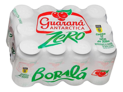 Refrigerante Guaraná Antarctica Zero Lata 350ml 12 Unidades