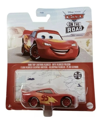 Mattel Cars On The Road Serie Rayo Mcqueen Viajero