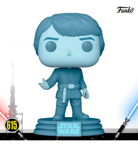 Funko Pop! Star Wars 40th - Holographic Luke Skywalker #615