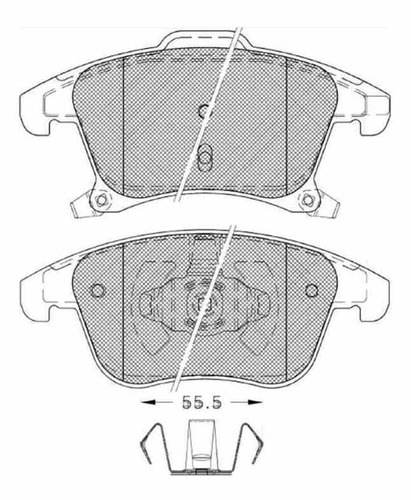 Pastilla De Freno Ford --s Max 1.5 - 2.0 Tdci - Ecoboost 15/