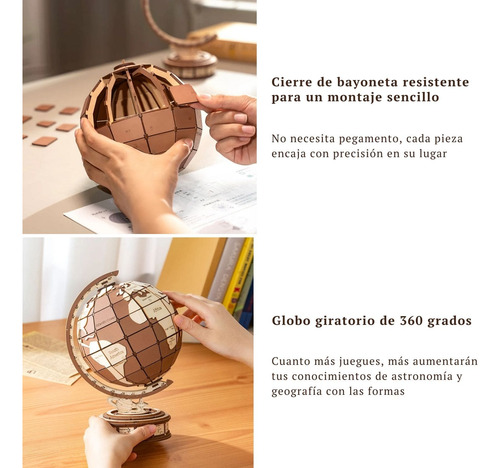 Puzzle 3d Global Wonders Globo Terráqueo - Rolife