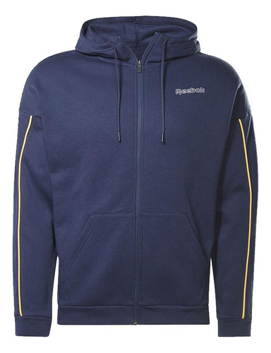 Campera Reebon Hombre Te Piping Fz Hoodie Vecnav