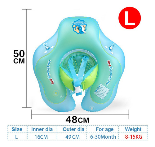 Anillo Inflable Bebé Asiento De Natación Seguridad Piscina,