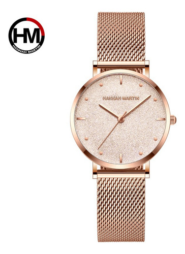 Reloj Ms36 Negro Oro Rosa Nuevo Dial Cielo Estrellado
