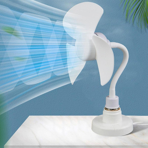 Ventilador De Soquete E27 Fã 16cm Com Mangueira Ajustável