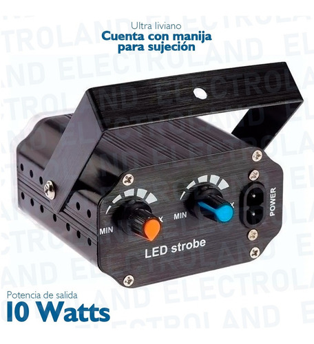 Flash 36 Led Mini Rgb Audiorrítmico Regulable Boliches Fiest