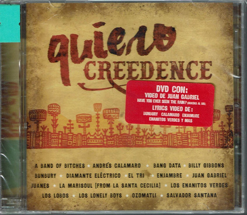 Creedence Quiero Cd Y Dvd Video De Juan Gabriel 