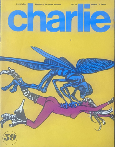 Charlie Nº 59 Revista Comic Francia, Guido Crepax, 1973 K5