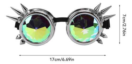 Gafas De Sol Estilo Steampunk Estilo Caleidoscopio, Estilo R