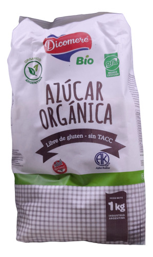 Azúcar Dicomere Orgánica De 1kg, Pack 3u