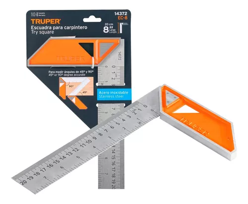 Escuadra de carpintero Pulgadas/Milímetros