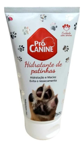 Creme Hidratante Para Patinhas Cães Pró Canine 150g