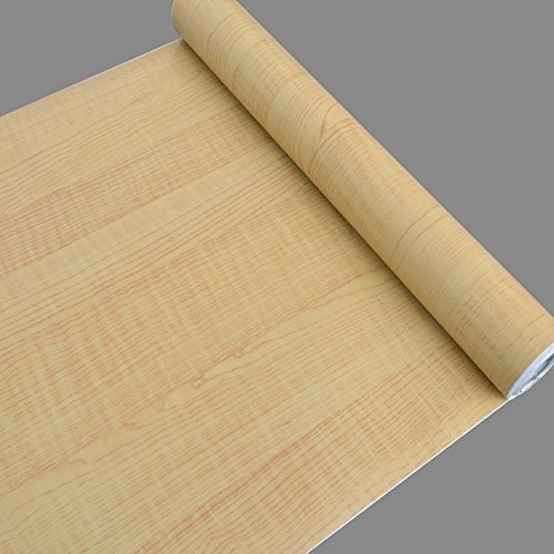 Simplelife4u Light Yellow Wood Contact Paper Peel Y Stick Sh