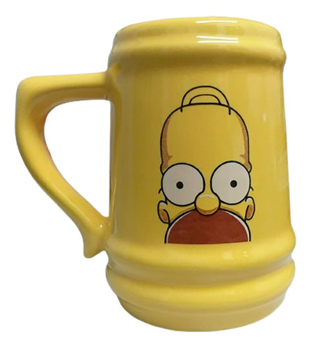 Taza Chop Los Simpsons Homero Amarilla