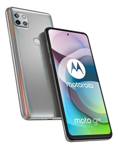 Moto G 5G Dual SIM 128 GB prata-prisma 6 GB RAM - Aceitável (Recondicionado)