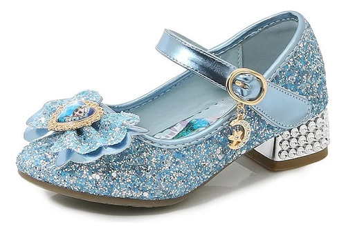 Zapatos Frozen Princess Con Lentejuelas Infantiles Para Niño