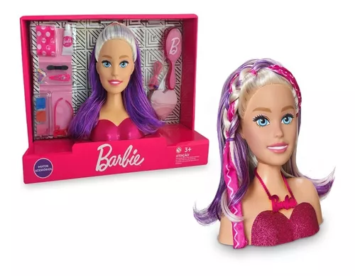 Boneca Barbie Busto Pentear Maquiar Maquiagem Mattel