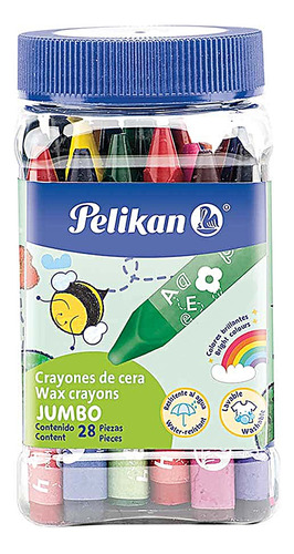 Crayones Crayolas De Cera Colores Surtidos Bote Escolares 