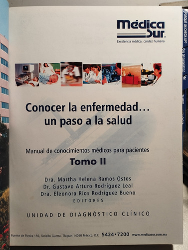 Conocer La Enfermedad...un Paso A La Salud. Manual De Conoc (Usado)