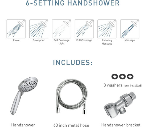 Ducha De Mano Moen Attune Chrome, 218h0