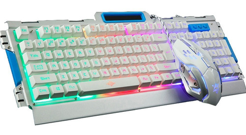 Combo Teclado Mouse Gamer F Mecanico Retroiluminado Envios