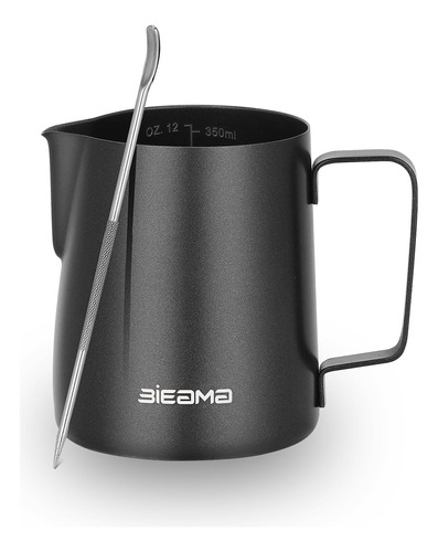 Bieama 12oz Milk Frothing Pitcher 304 Stainless Steel Mil...