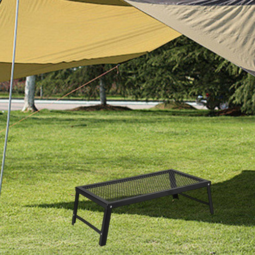 Plegable Campfire Grill Grill Camping Grill Mesh Grilla