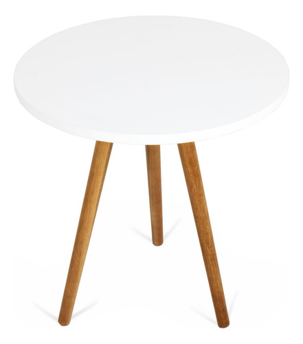 Mesa Redonda Tripé Pé Palito 50cm + 2 Cadeira Eiffel Kids
