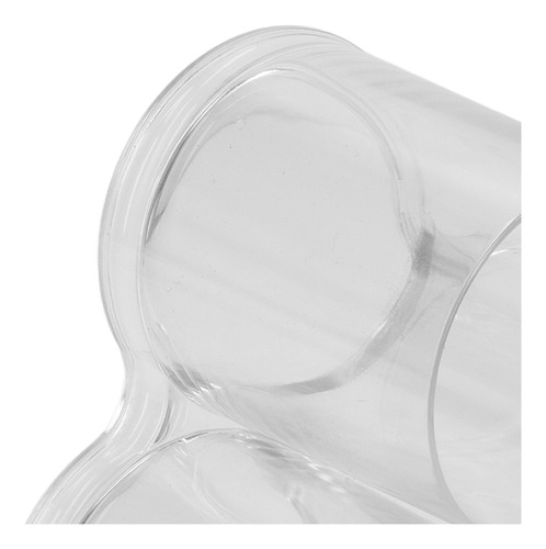 Contenedor De Maquillaje De Plástico Redondo Transparente