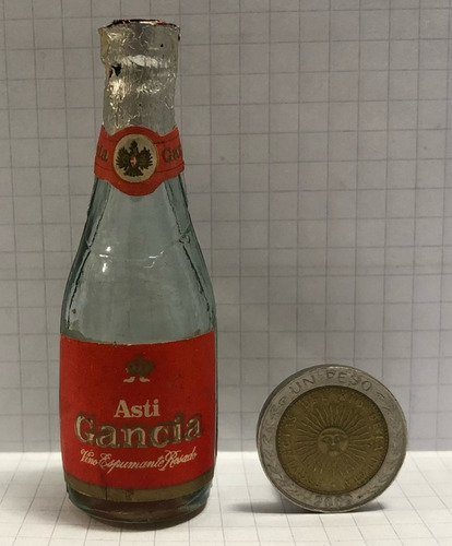 Antigua Botellita Miniatura Asti Gancia Vino Espumant 26 Zwt (Usado)