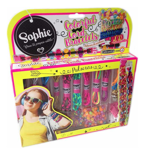 Sophie Arma Pulseras De Cordones Mostacillas Broches Y Dijes