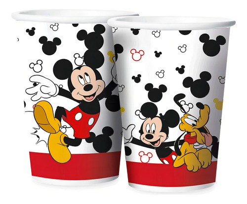 Copo Papel 180ml Festa Mickey Mouse 12 Unidades Regina