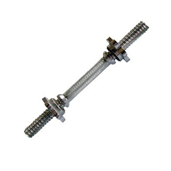Imagen 3 de 6 de Par Mancuerna A Rosca Cromada Maciza+ 10 Kg Pvc (4 X 2,5 Kg)