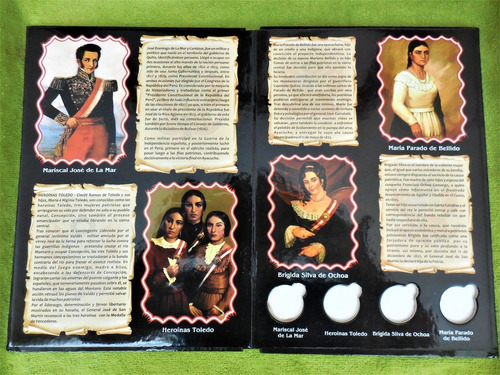 Imagen 3 de 6 de # Álbum De Moneda Constructores De La Republica Bicentenario