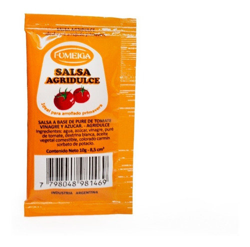 Sachet Salsa Agridulce Fumeiga X 10gr X 100unid