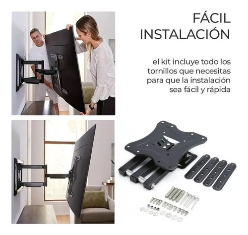 Soporte De Pared Pantalla Sharp De26 A 55 Fijo 0n13b