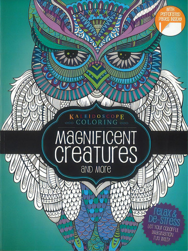 Coloring Book-magnificent Creatures And More: Kaleidoscope Coloring, De Hinkler. Editorial Blusky Publ, Tapa Blanda En Inglés