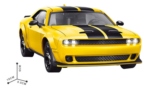 Dodge Challenger Srt Rc Vehicles Miniatura Carro Com Luzes