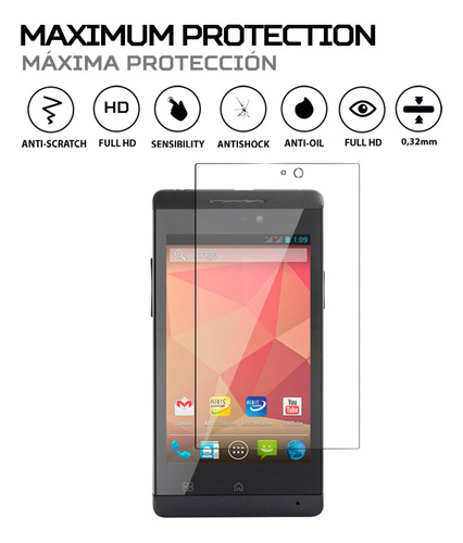 Protector Mica Pantalla Para Airis Tm485