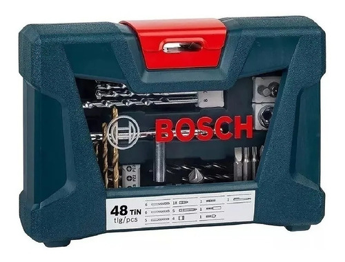 Juego Puntas Y Mechas Tubos Bosch V-line 48 Pz Titanio 48tin