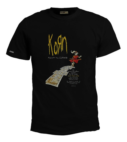 Camiseta Follow He Leader Korn Banda Rock Metal Bto