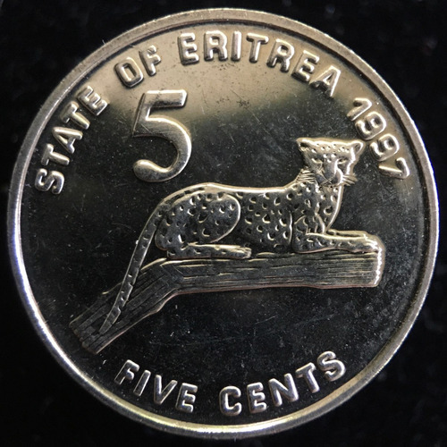 Eritrea, 5 Cents, 1991. Brillante Sin Circular