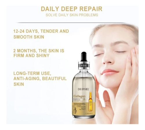 Sérum imprimador y reafirmante para la elasticidad del colágeno Dr. Rashel, 100 ml