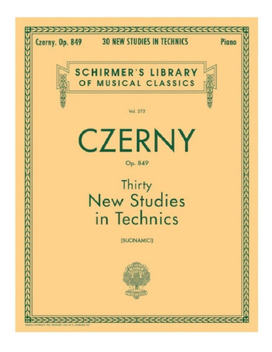 Thirty New Studies In Technics Op.849 / 30 Nuevos Estudios.