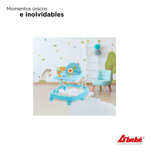 Andadera D Bebe Zoo Altura Ajustable Color Verde Verde