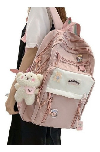 Mochila Kawaii Estilo Coreano Juvenil, Alto Valor Y Lind [u]