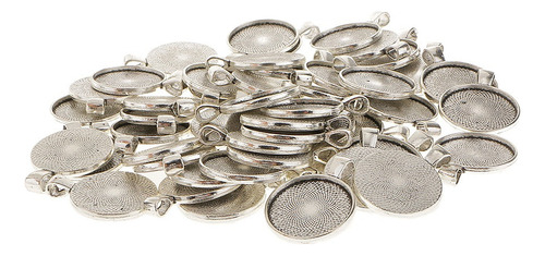 100pcs 25mm Base De Aleación Redonda Ajuste Del Camafeo