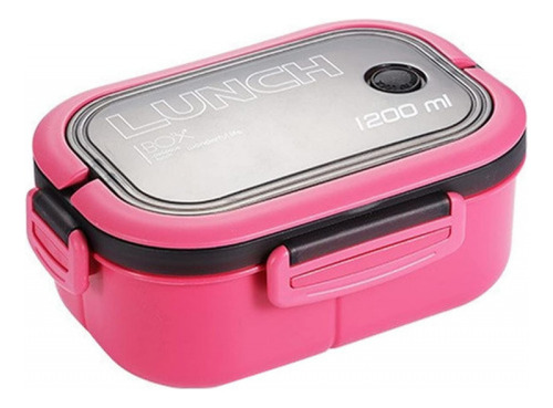 Fiambrera De Doble Capa Con Compartimentos Lonchera Bento