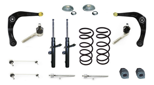 Kit Suspension Delantera 207 1.4+ Amort.+ Espiral Del-18 Pzs